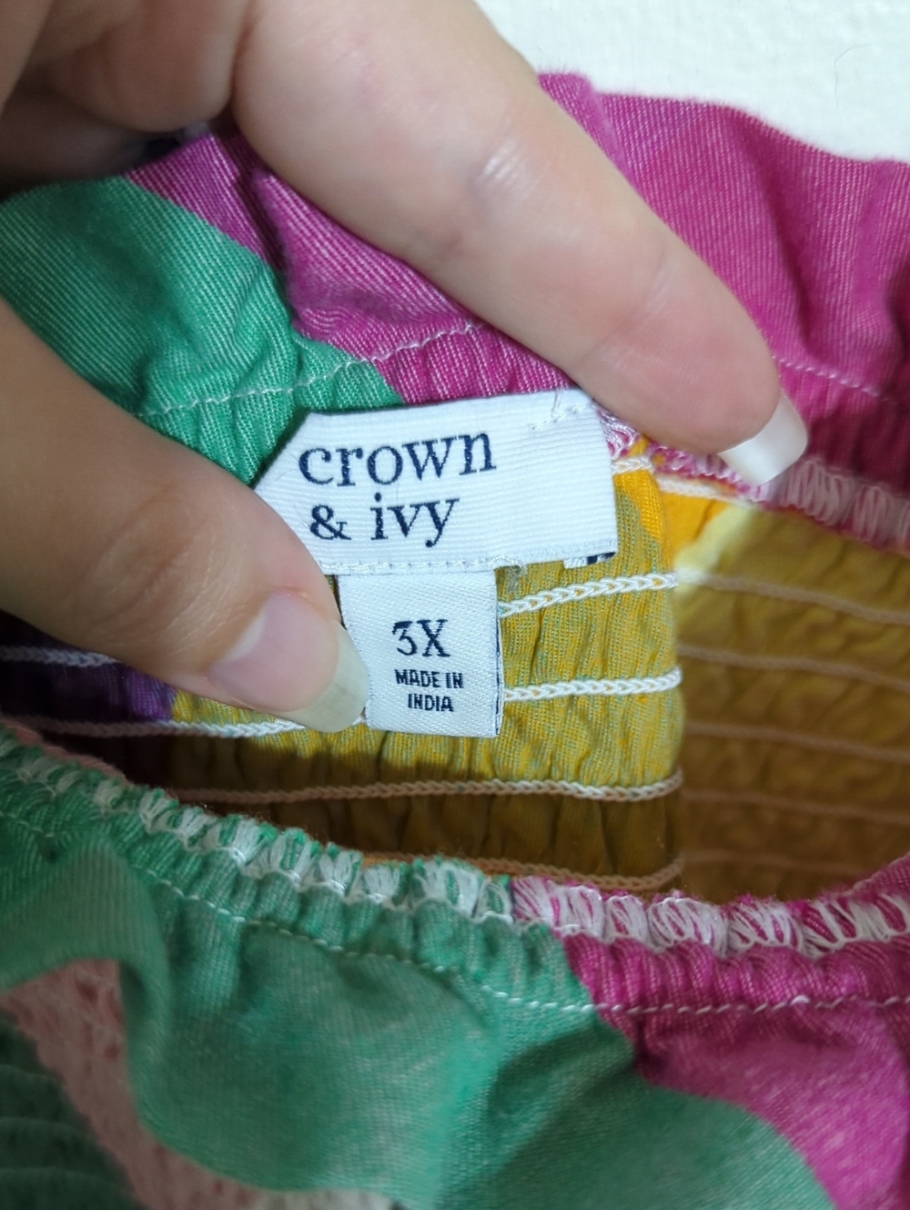 Crown & Ivy Plaid Smocked Dress - Picture 5 of 7